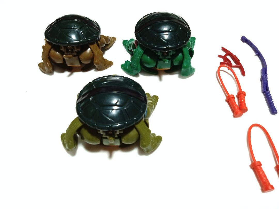 ミュータントタートルズ　アクションフィギュア　3体セット　おまけ付き