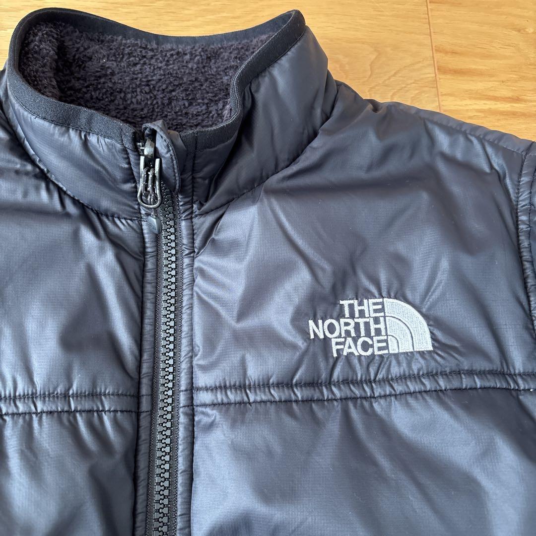 THE NORTH FACE ブラック ジャケット　リバーシブル　150