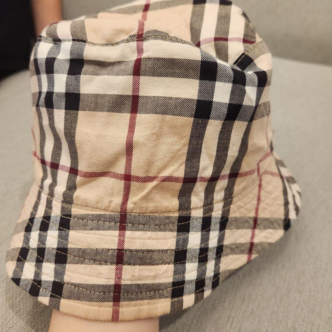 （美品）BURBERRY チェック柄 バケットハット M BURBERRYチェック柄バケットハット