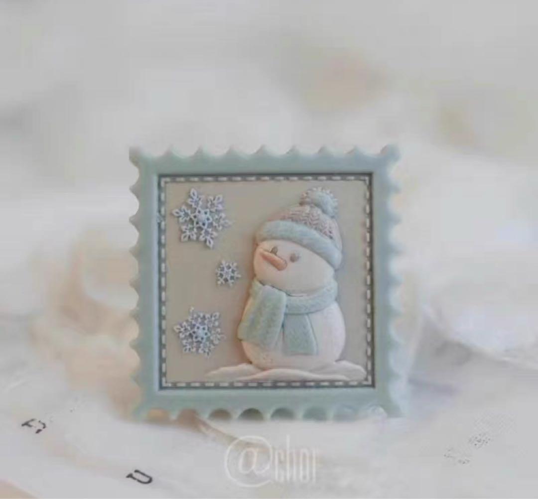 シーリングスタンプ ヘッド 3D 雪だるま