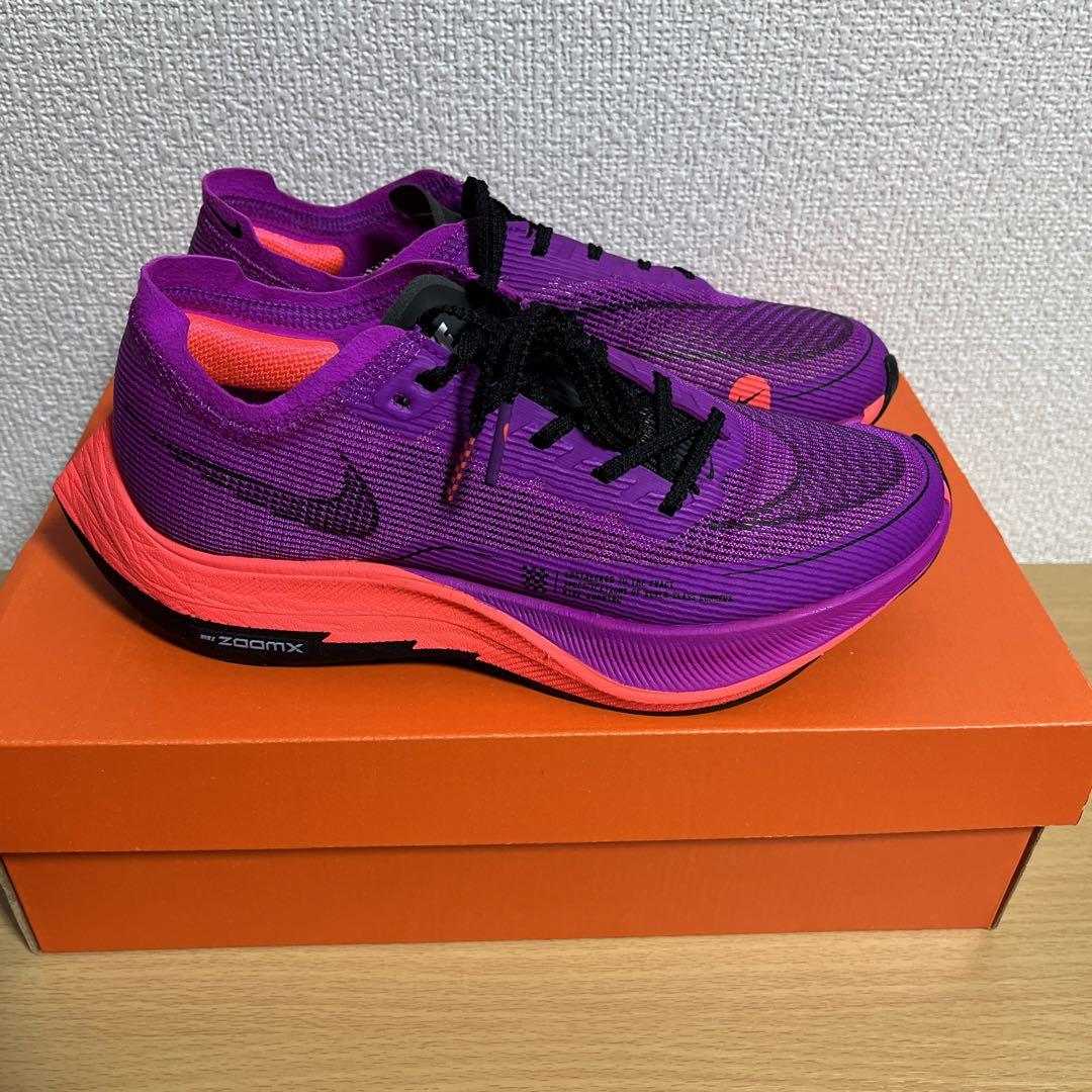 新品 W ZOOMX VAPORFLY NEXT% 2 VIOLET 24cm