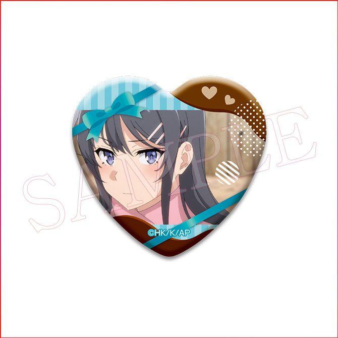 アニプレックスくじ Ｅ賞 ハート缶バッジ 桜島麻衣　１4個セット 青ブタ ハート型缶バッジE オンラインくじ バレンタイン 桜島