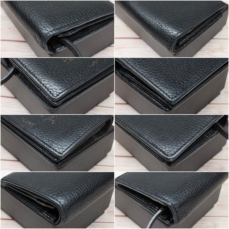 美品✨Gucci グッチ アニマリエ ビー 蜂 折財布 レザー　ブラック