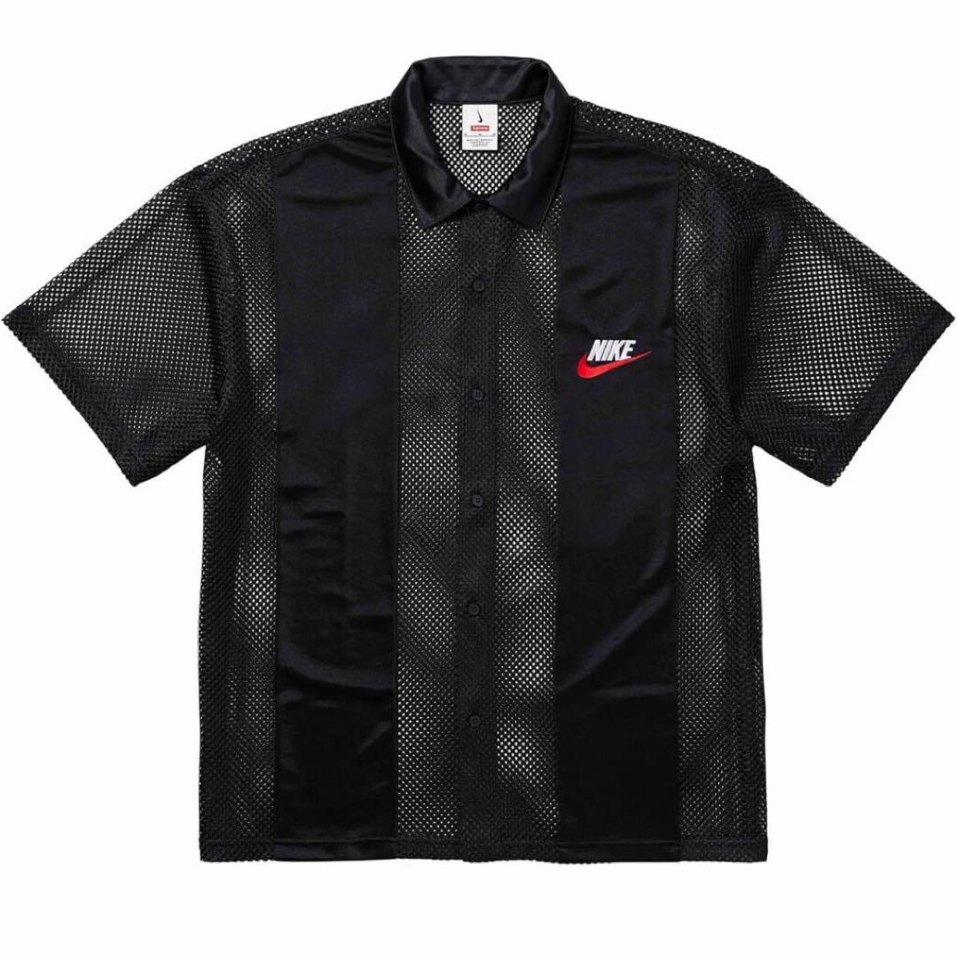 新 Supreme NIKE Mesh S/S Shirt Black Mトップス
