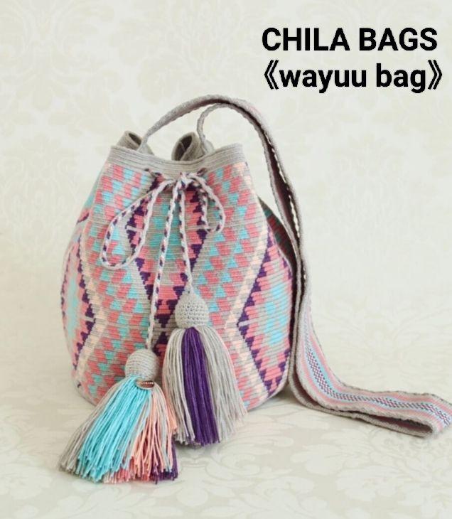 美品 CHILA BAGS wayuu bag ショルダーバッグ 幾何学