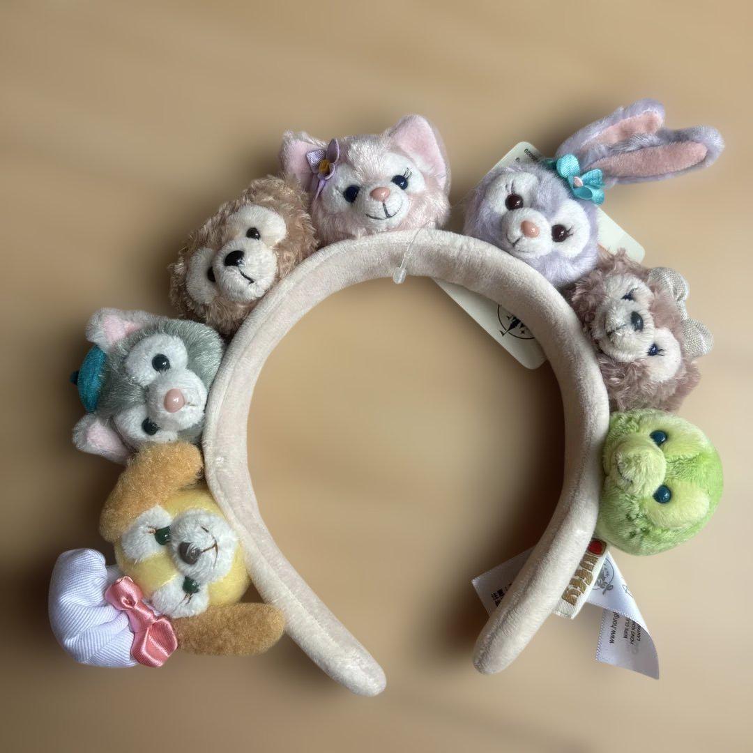 香港ディズニー限定★ダッフィーフレンズぬいぐるみカチューシャ ダッフィー&フレンズ マスコットぬいぐるみ カチューシャ 香港