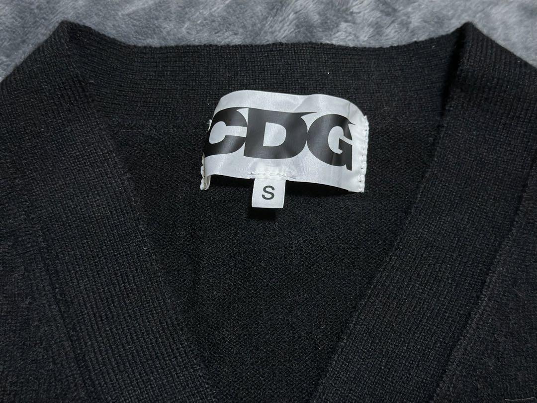 【美品】CDG×ポケモン コラボ カーディガン ピカチュウ 黒 S