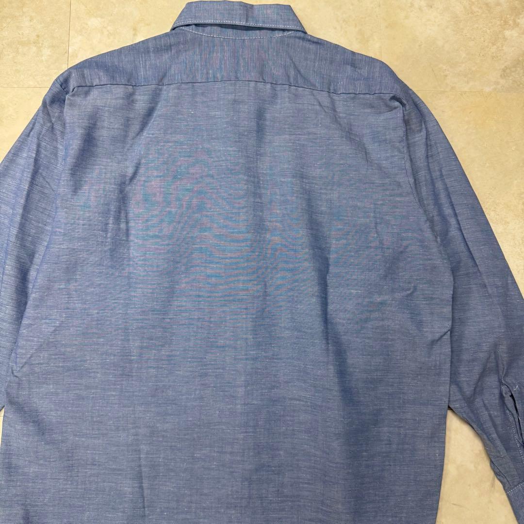 70s デッドストック モンゴメリーワード シャンブレーシャツ large 70s デッドストック モンゴメリーワード シャンブレーシャツ large