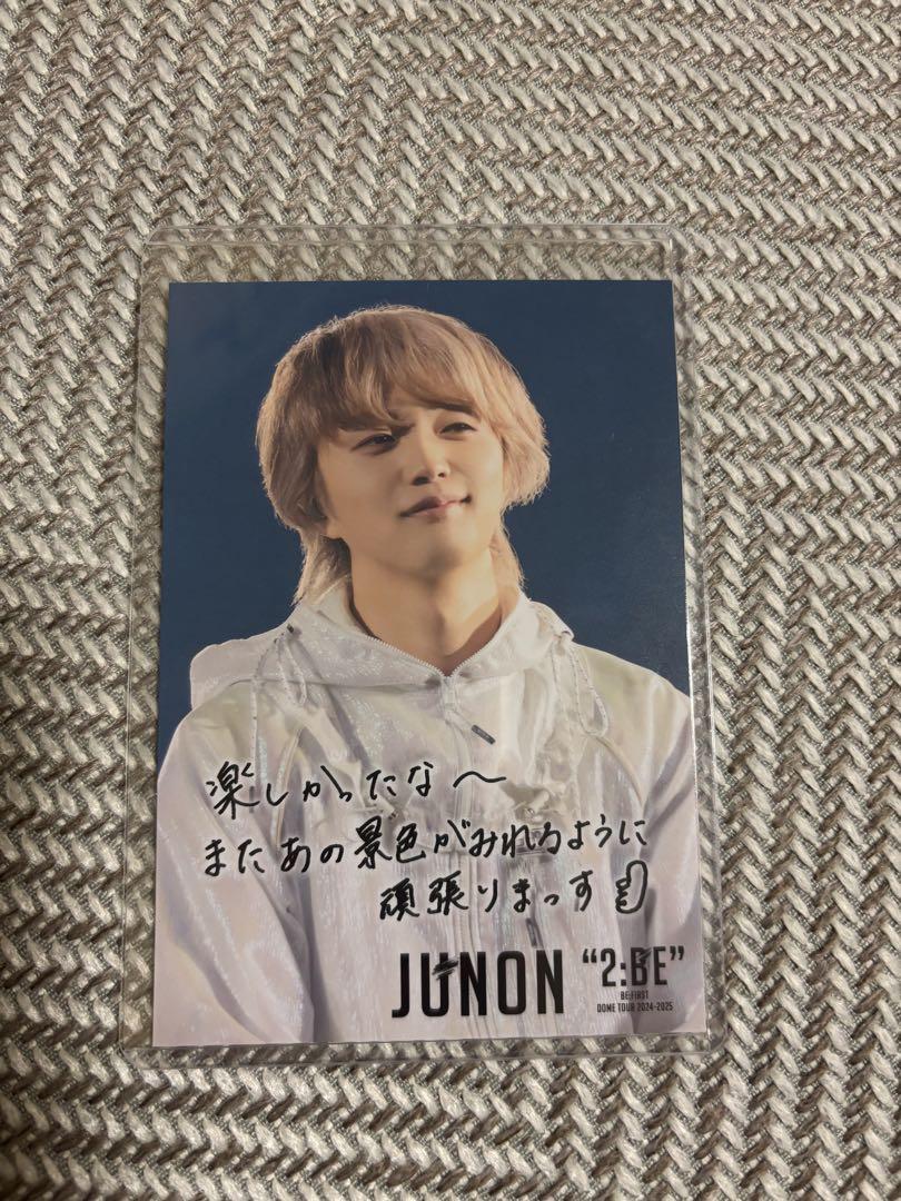 BE:FIRST ジュノンJUNON DOMEツアー特典 フォトカード - メルカリ
