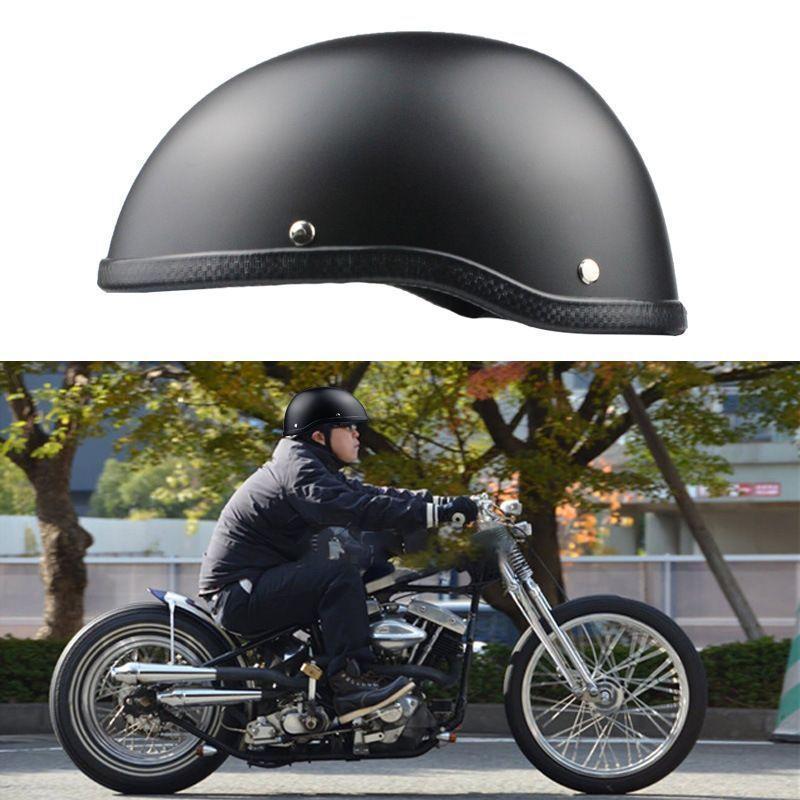 ヘルメット ハーフ オートバイ 自転車 バイク ダックテール