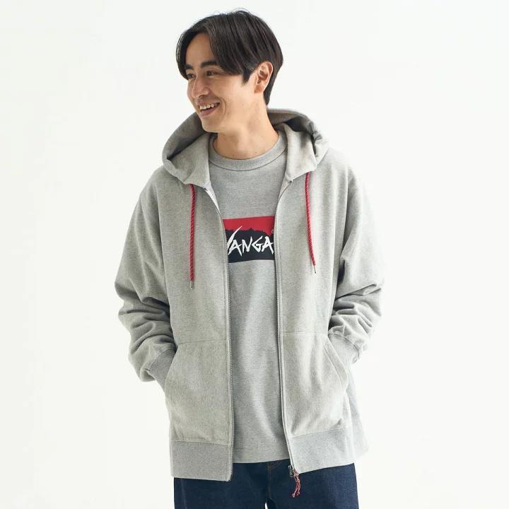 新品 ナンガ NANGA ジップ パーカー フーディー グレー XLサイズ