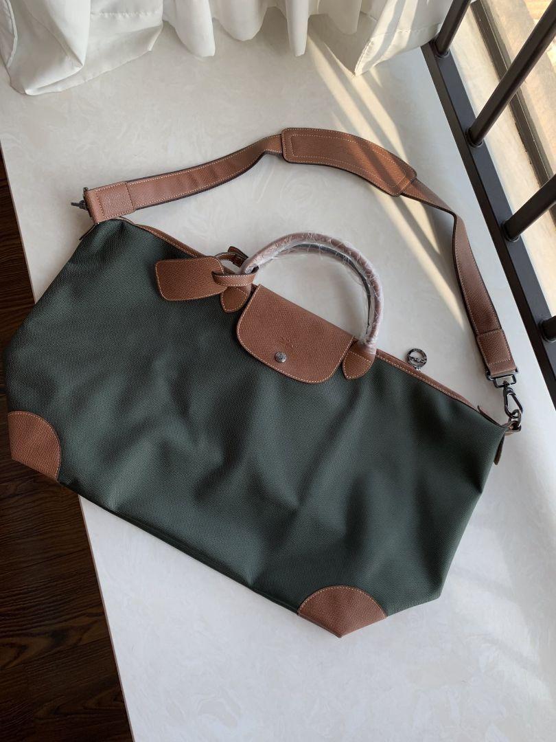 Longchamp 大容量 男女兼用 2way バッグ # グリーン