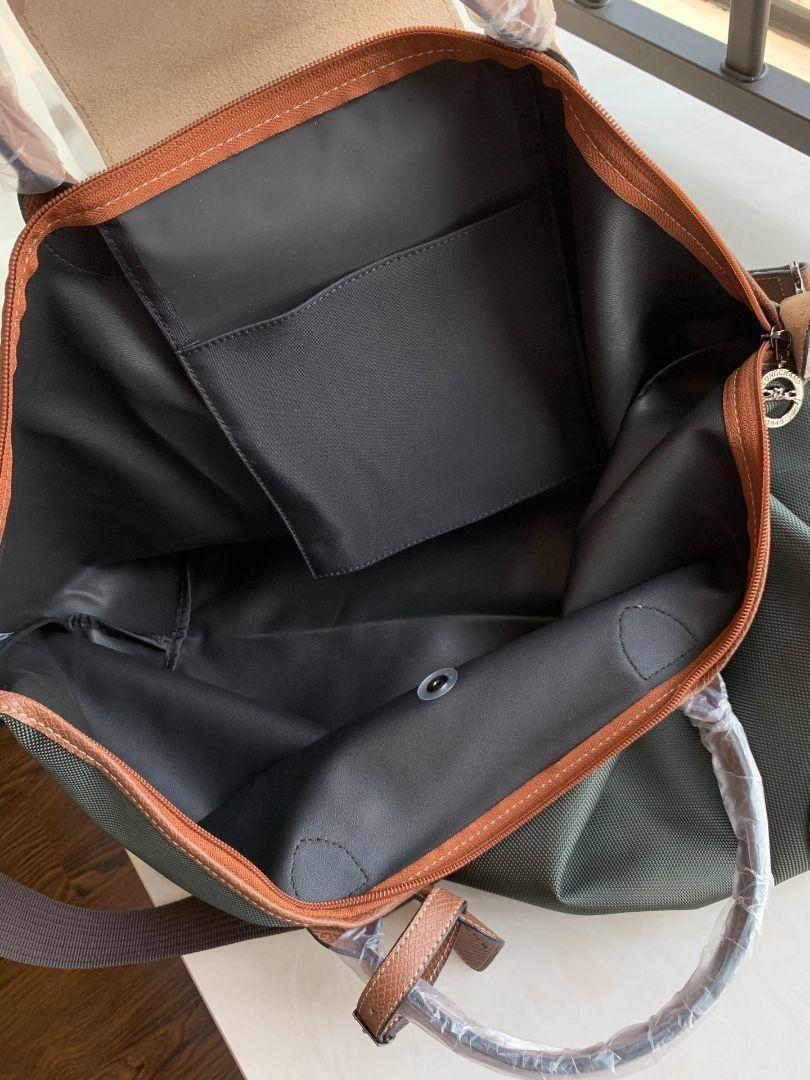 Longchamp 大容量 男女兼用 2way バッグ # グリーン
