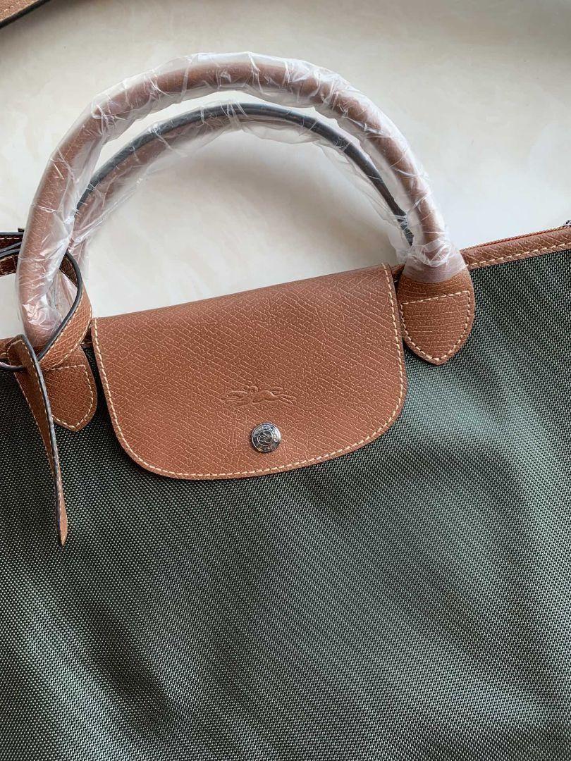 Longchamp 大容量 男女兼用 2way バッグ # グリーン