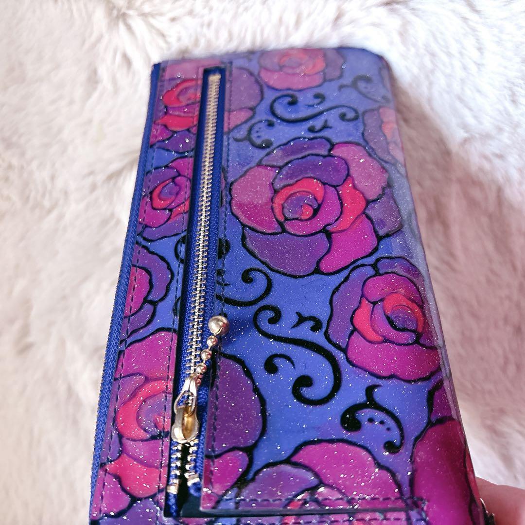 ANNA SUI マジカルローズ長財布　ラメ入り