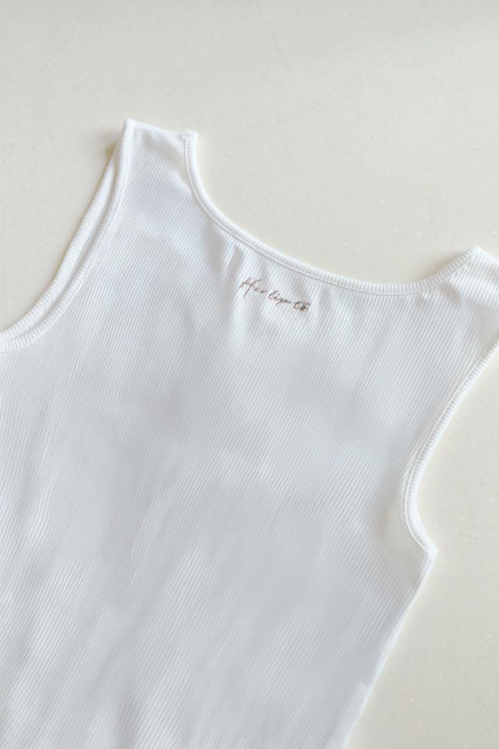 【新品未開封】herlipto Ribbed jersey Tank M
