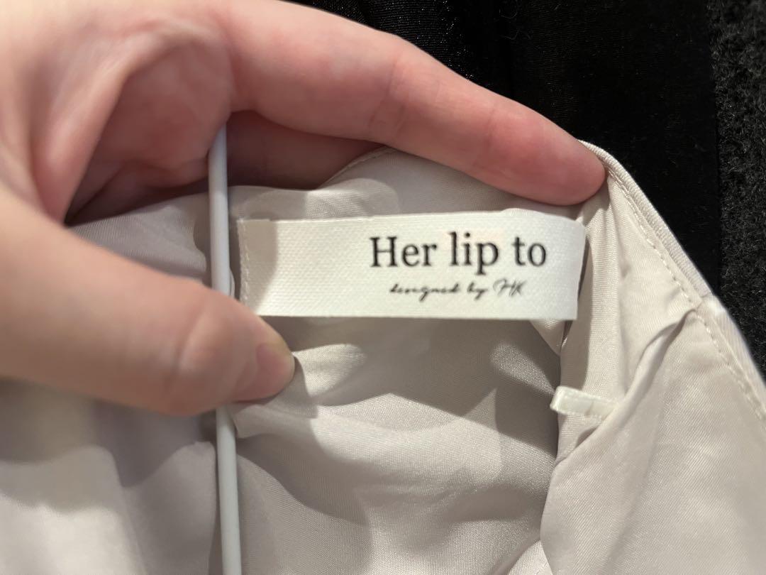Her lip to フラワープリント ワンピース M