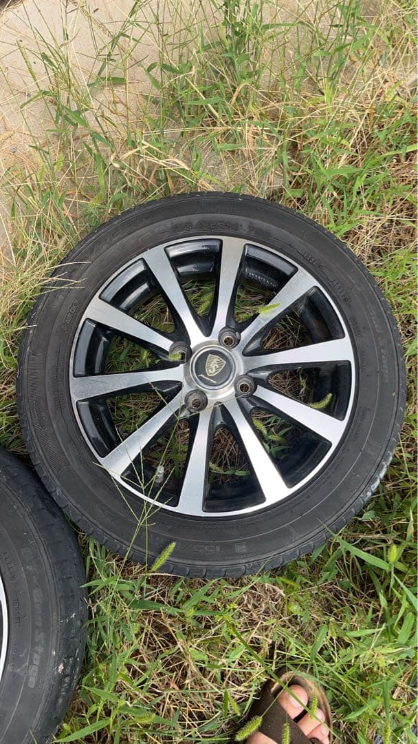 14インチ ブラック シルバー ホイール