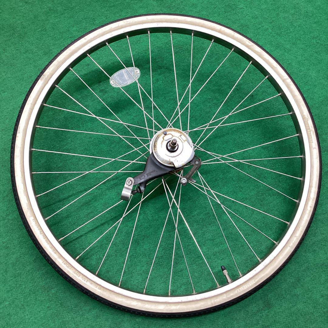 内装3段 ステンレスリム　２６インチ　タイヤ付 電動アシスト自転車に