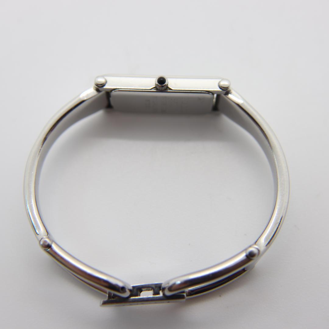 Vintage GUCCI 1500L Quartz 12mm Black/Silver Square Women