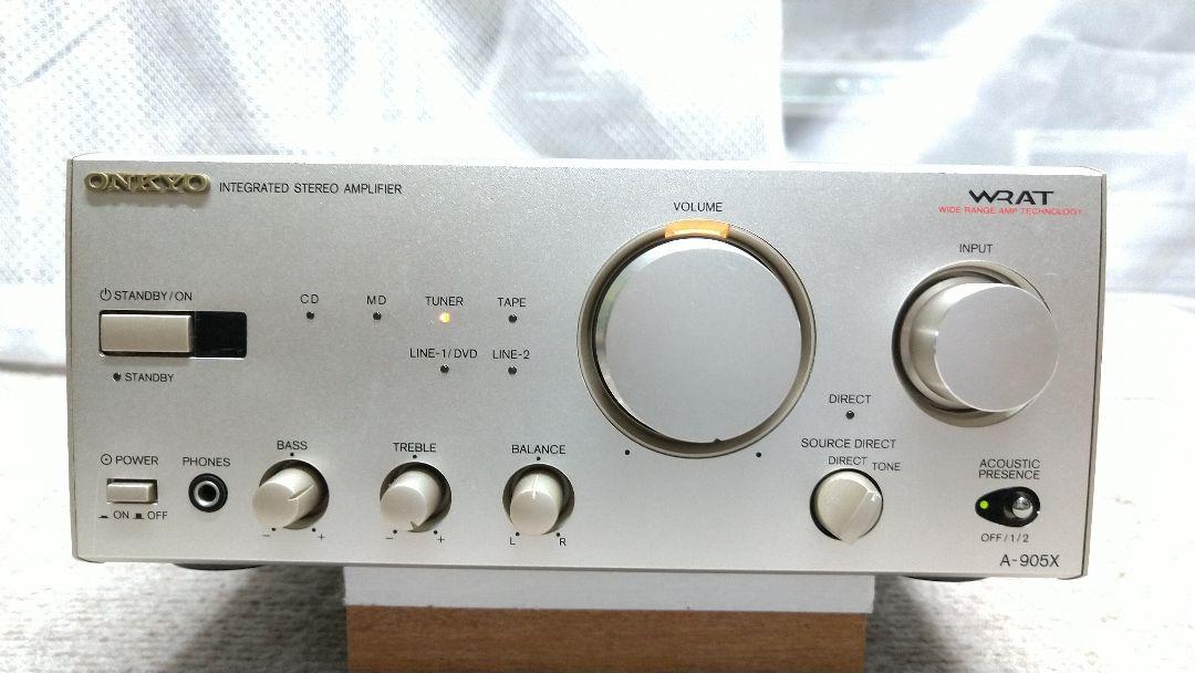 高性能！オンキョー ステレオアンプA-905X 貴重！リモコン付き
