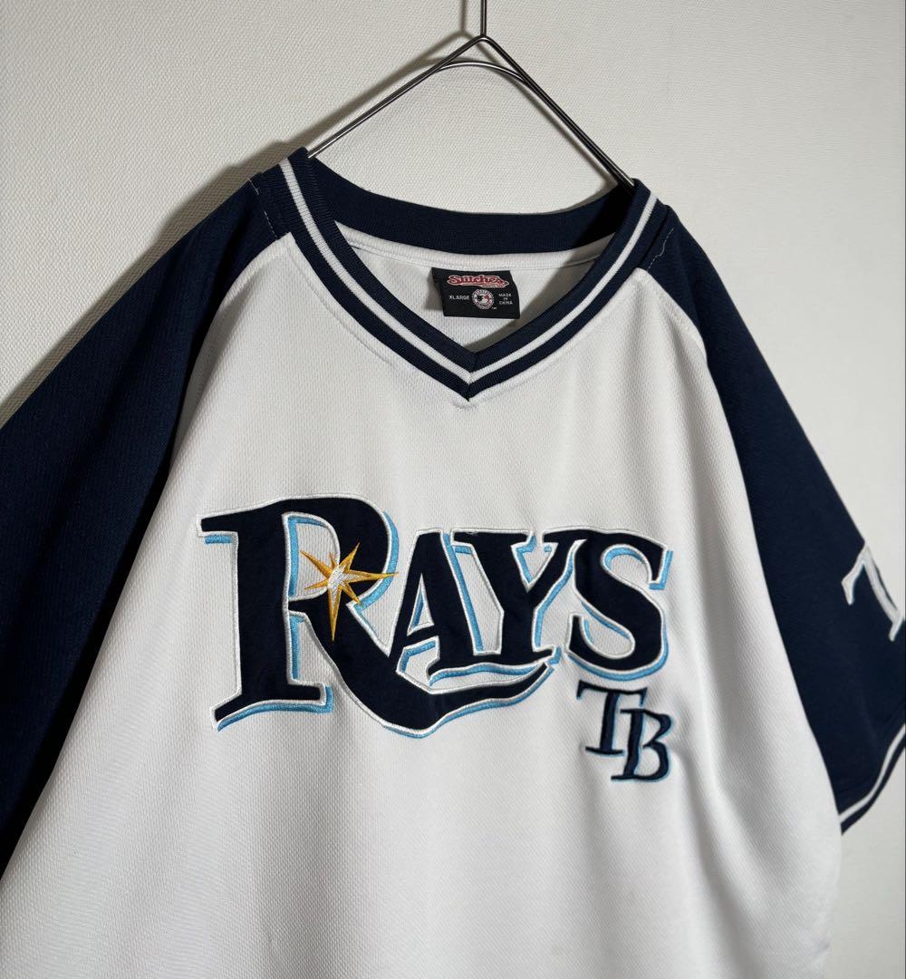 MLB タンパベイ・レイズ　刺繍ロゴ　ユニホーム　ゲームシャツ