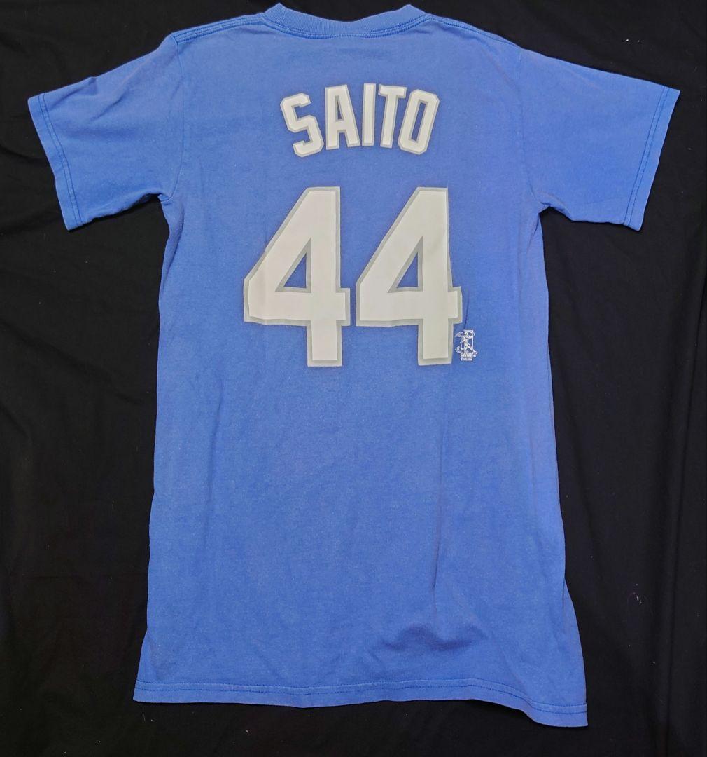 ロサンゼルス・ドジャース　SAITO 斎藤隆　Tシャツ MLB 　M ロサンゼルス・ドジャース SAITO 斎藤隆 Tシャツ MLB M - メルカリ