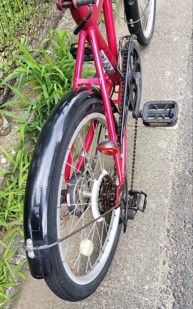 最終お値引き♥【直接お取引限定】折りたたみ自転車 赤