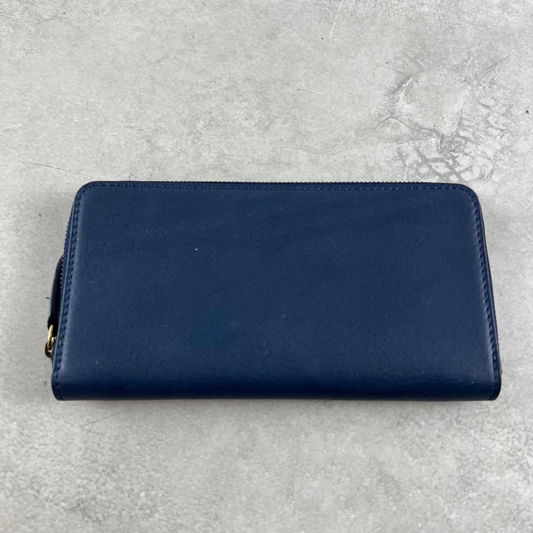 未使用保管品✨ 土屋鞄 現行 長財布 ラウンドファスナー レザー ブルー 未使用保管品✨ 土屋鞄 現行 長財布 ラウンドファスナー レザー ブルー