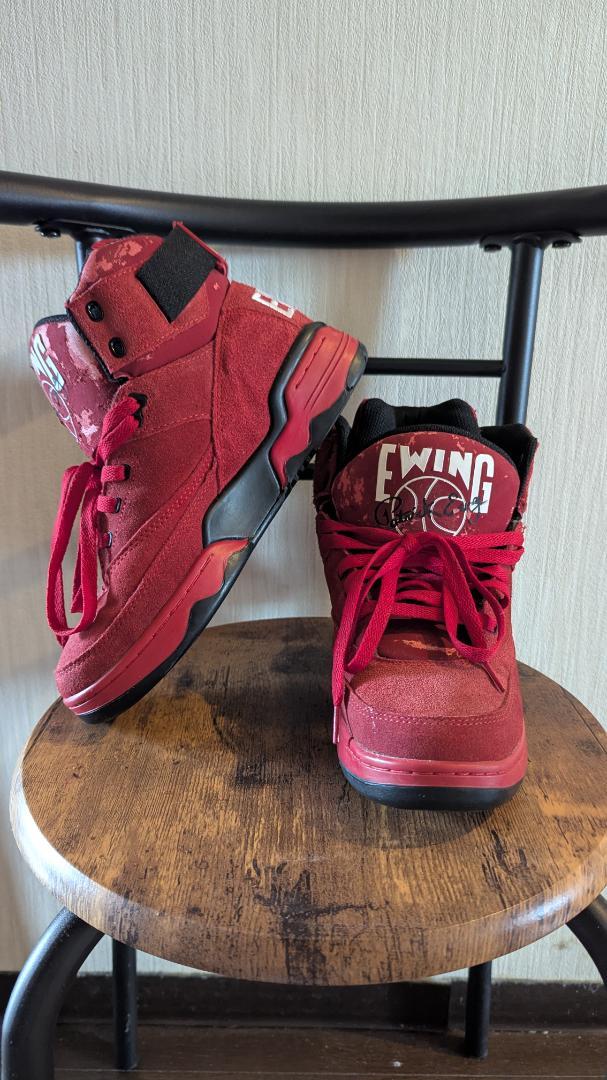 Ewing レッド ハイカット シューズ 26cm ユーイング