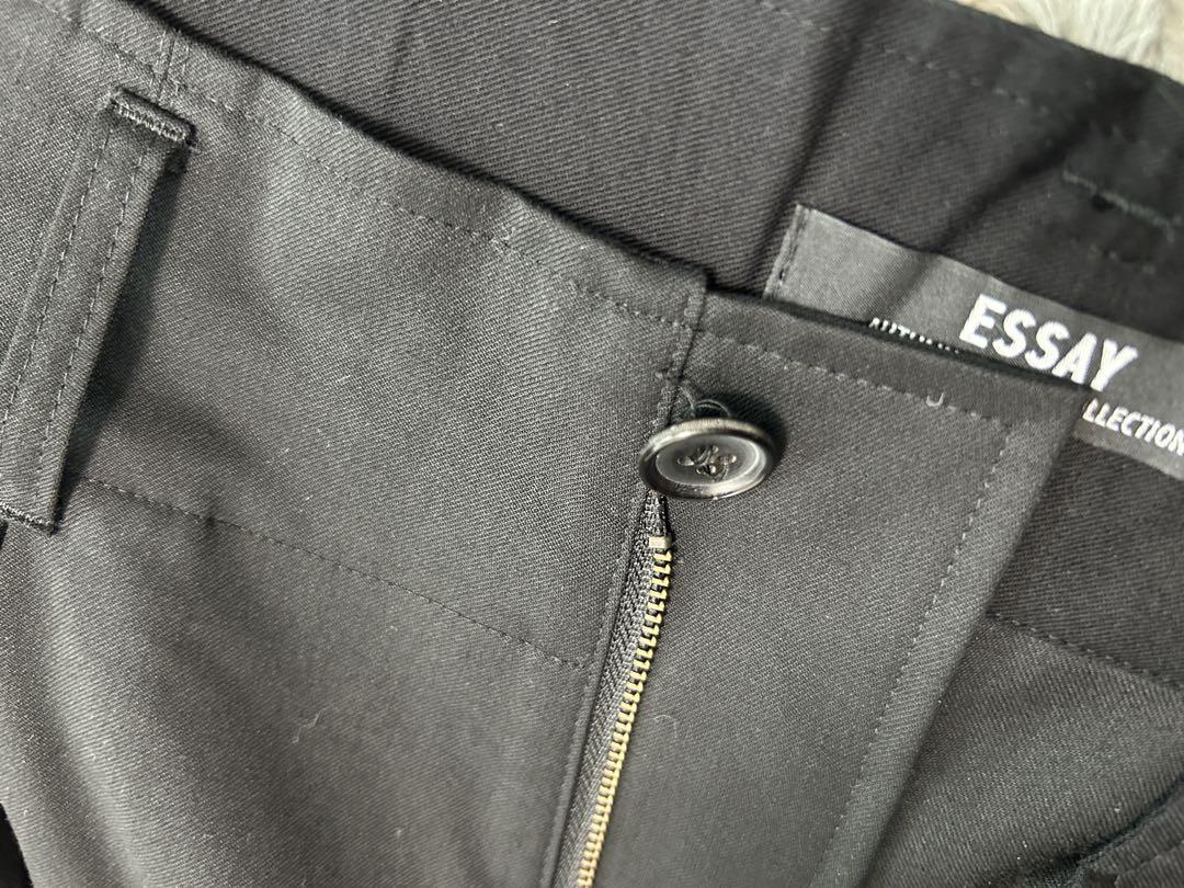 パンツ ESSAY WIDE TUCK DRAPE SLACKS