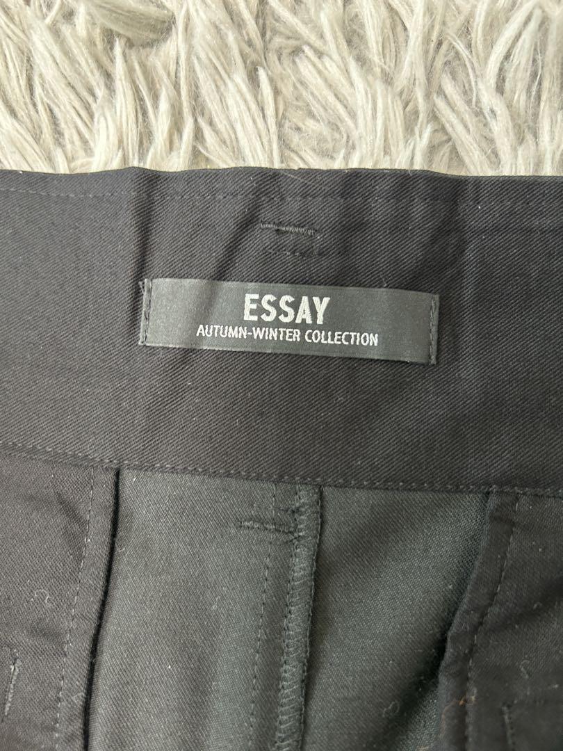 パンツ ESSAY WIDE TUCK DRAPE SLACKS