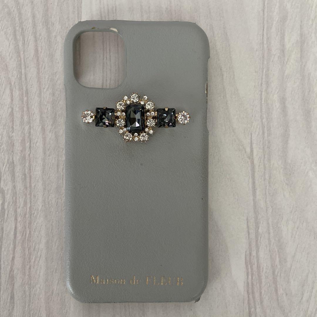 ☆メゾンドフルール☆スマホケース☆iPhone11☆グレー☆ - メルカリ