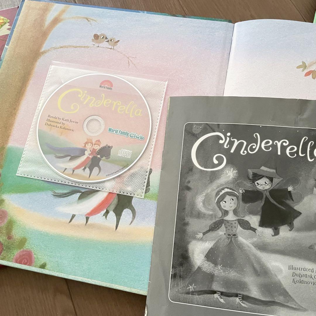 く日はお得♪ 9冊セット 英語絵本 ワールドファミリー CD 朗読 英語 ディズニー 洋書