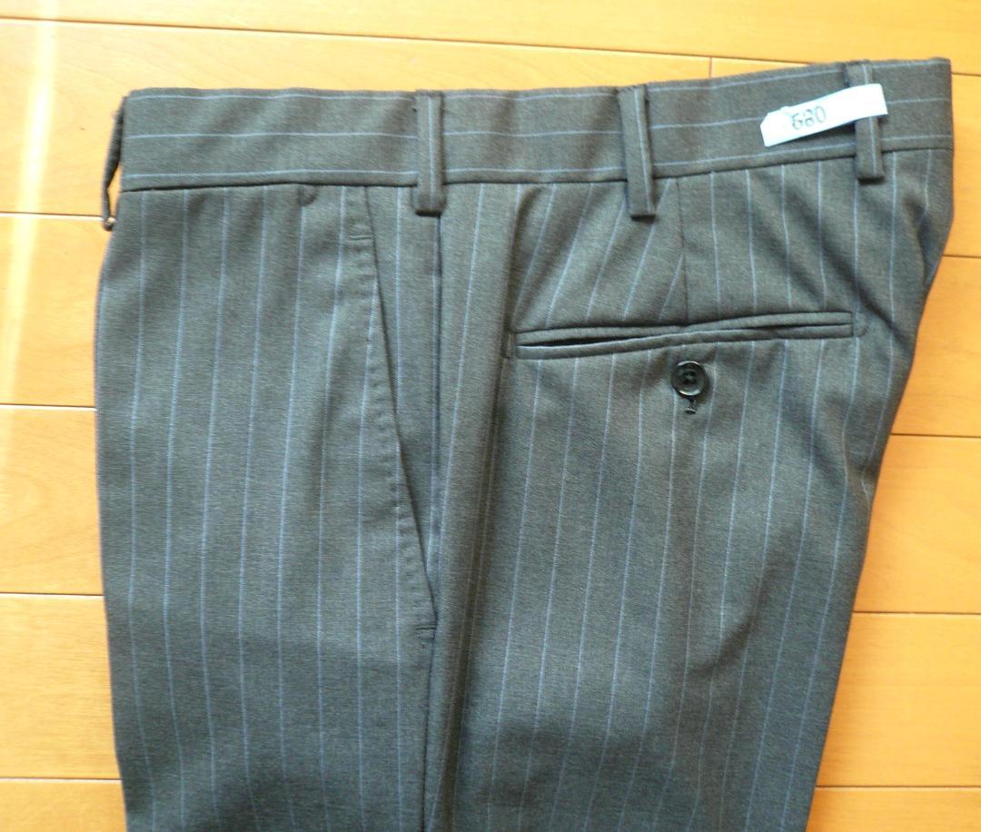 値下げ！Belvest ベルベスト 春秋ストライプスーツ 46　美品　正規品
