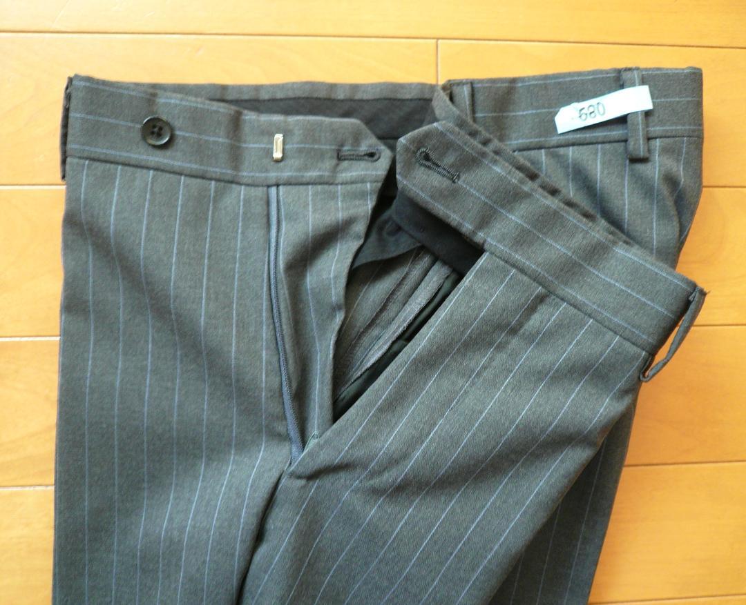 値下げ！Belvest ベルベスト 春秋ストライプスーツ 46　美品　正規品