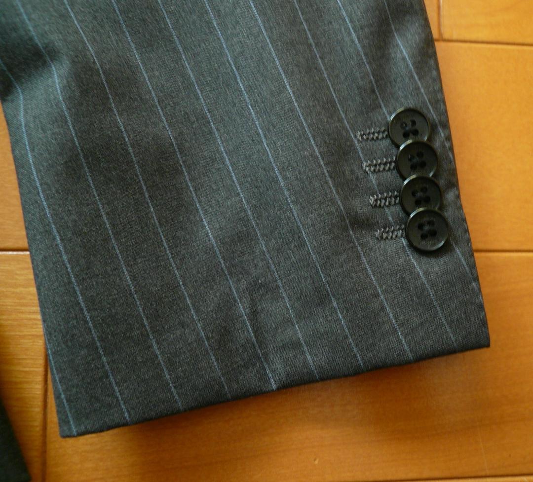 値下げ！Belvest ベルベスト 春秋ストライプスーツ 46　美品　正規品