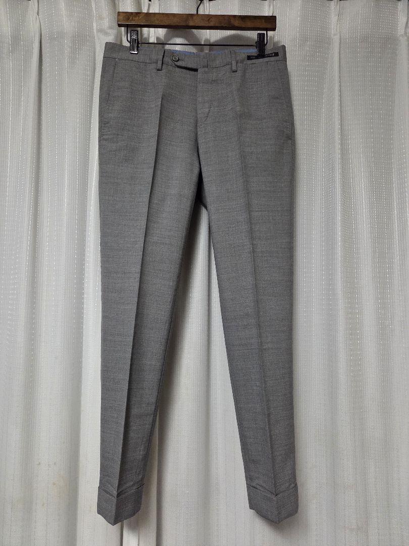 【美品】PT01　BEAMS F別注　SUPER SLIM　薄灰　46　春夏