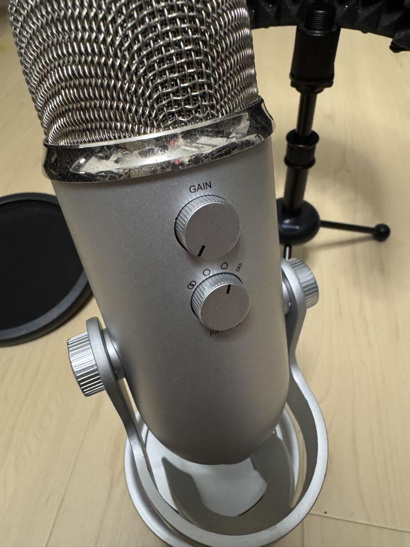 Blue YETI シルバー＋ブレスガード＋リフレクションフィルター