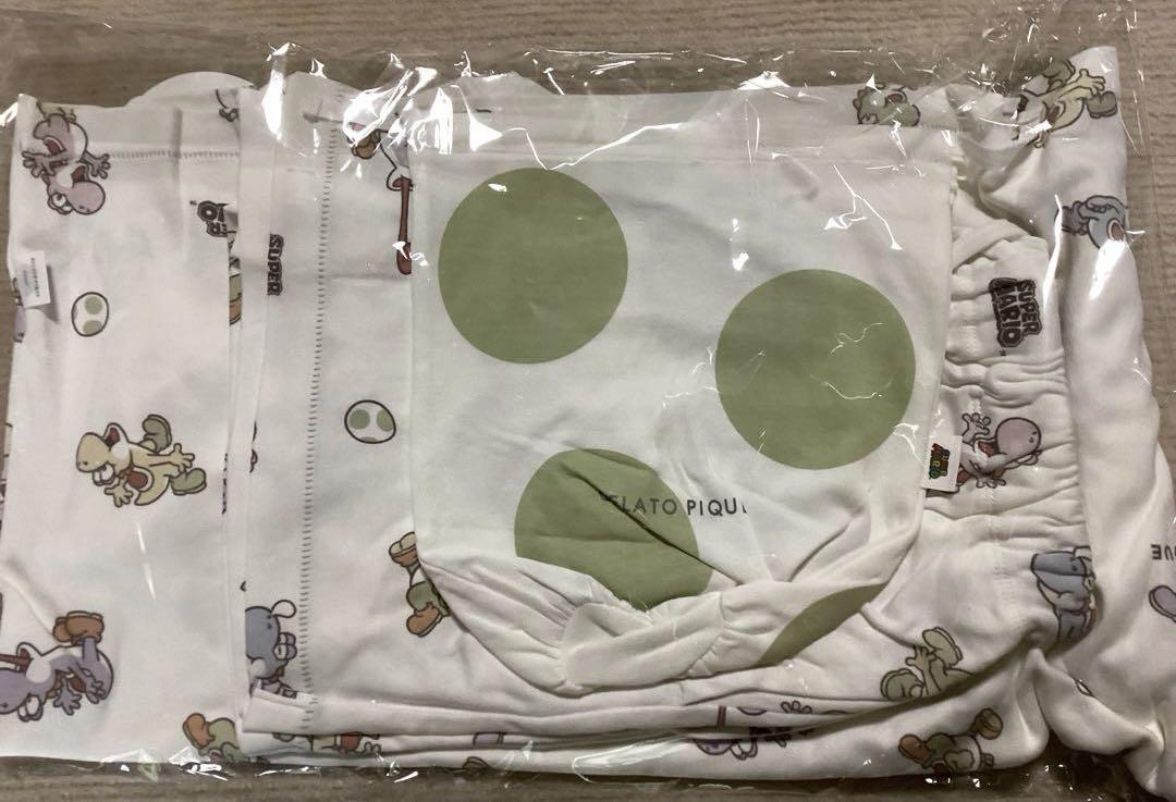 ジェラートピケ マリオ レディース ヨッシー柄Tシャツ＆ショート