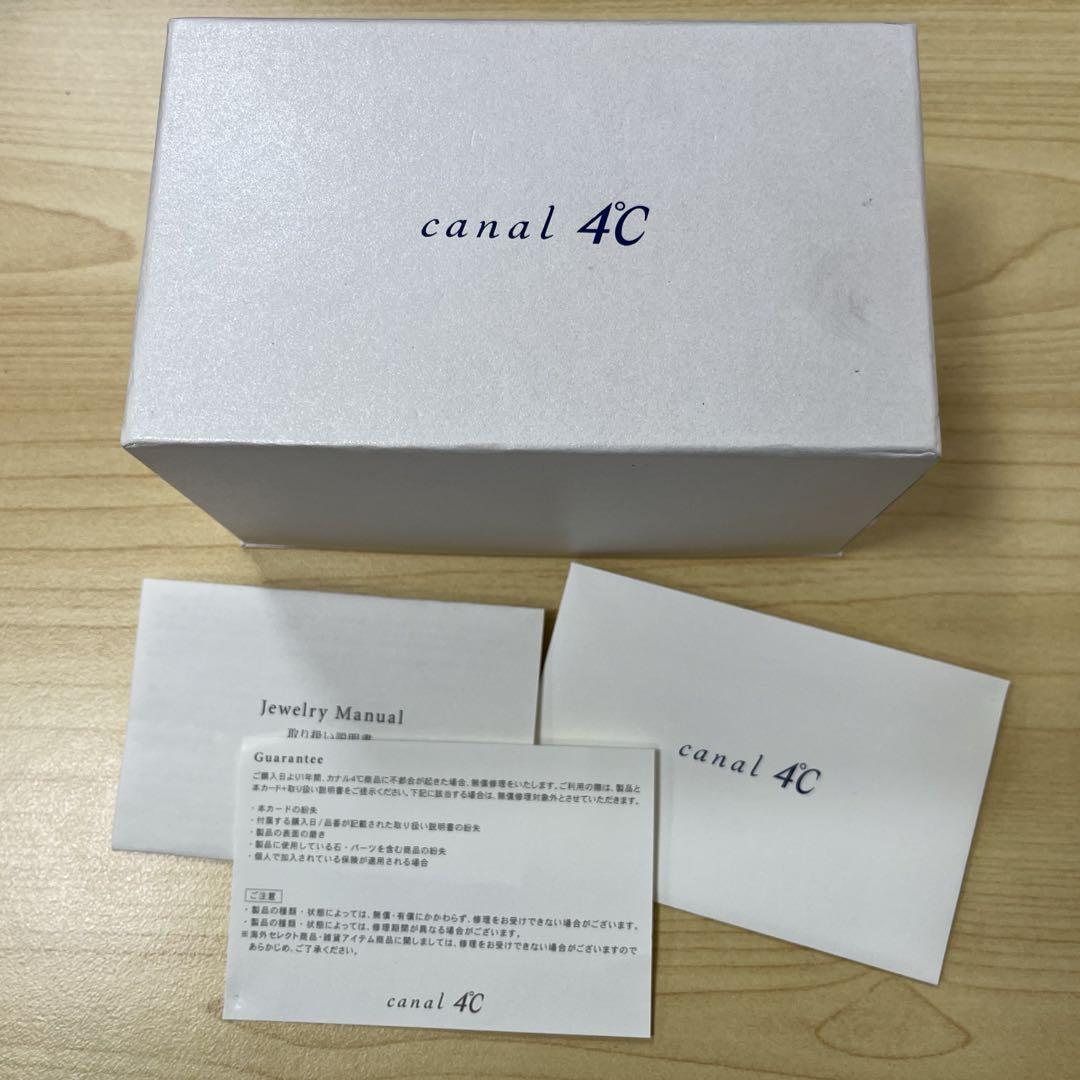 【美品】canal 4℃ K10ネックレス/オルゴール付ジュエリーケース
