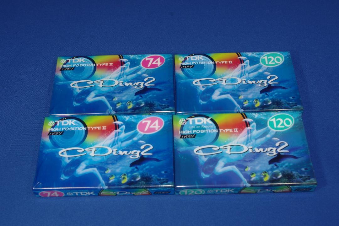 TDKカセットテープ CDing2 74/120 4本セット ハイポジ 未使用品