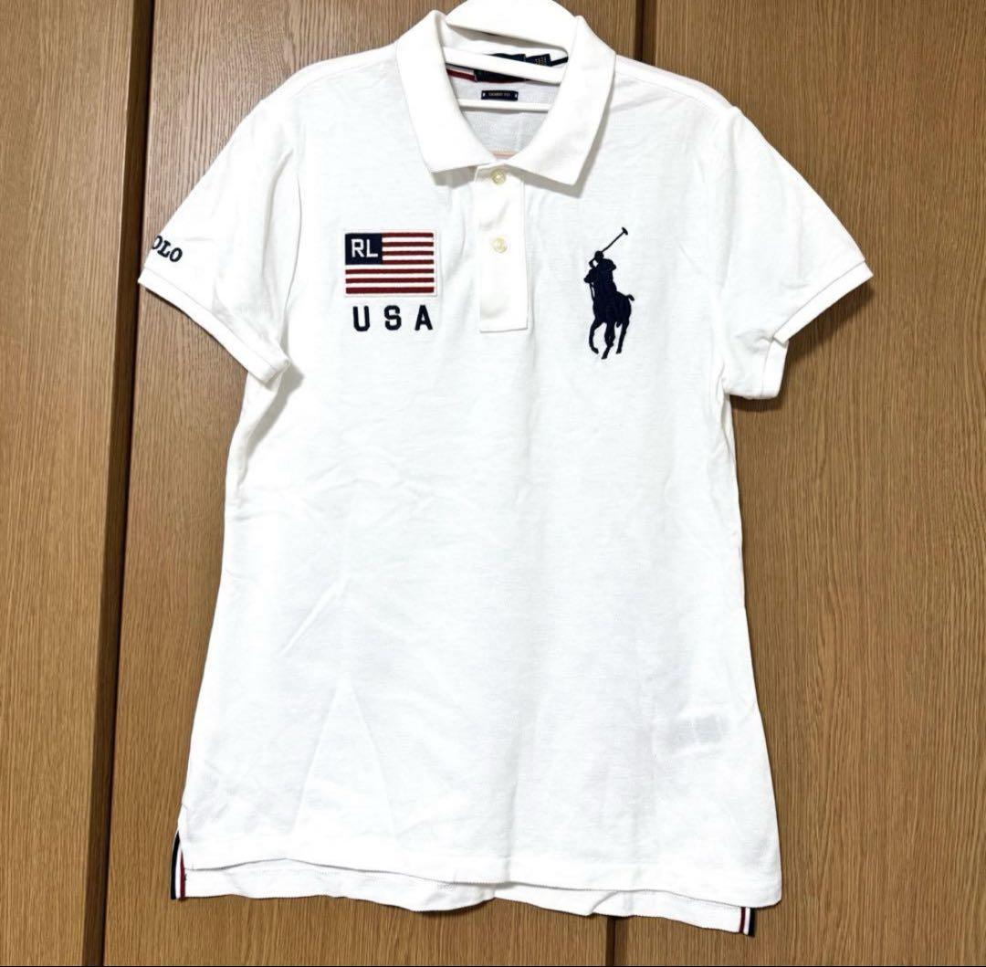 ❤️美品！未使用品！Polo Ralph Lauren ホワイト 半袖ポロシャツ