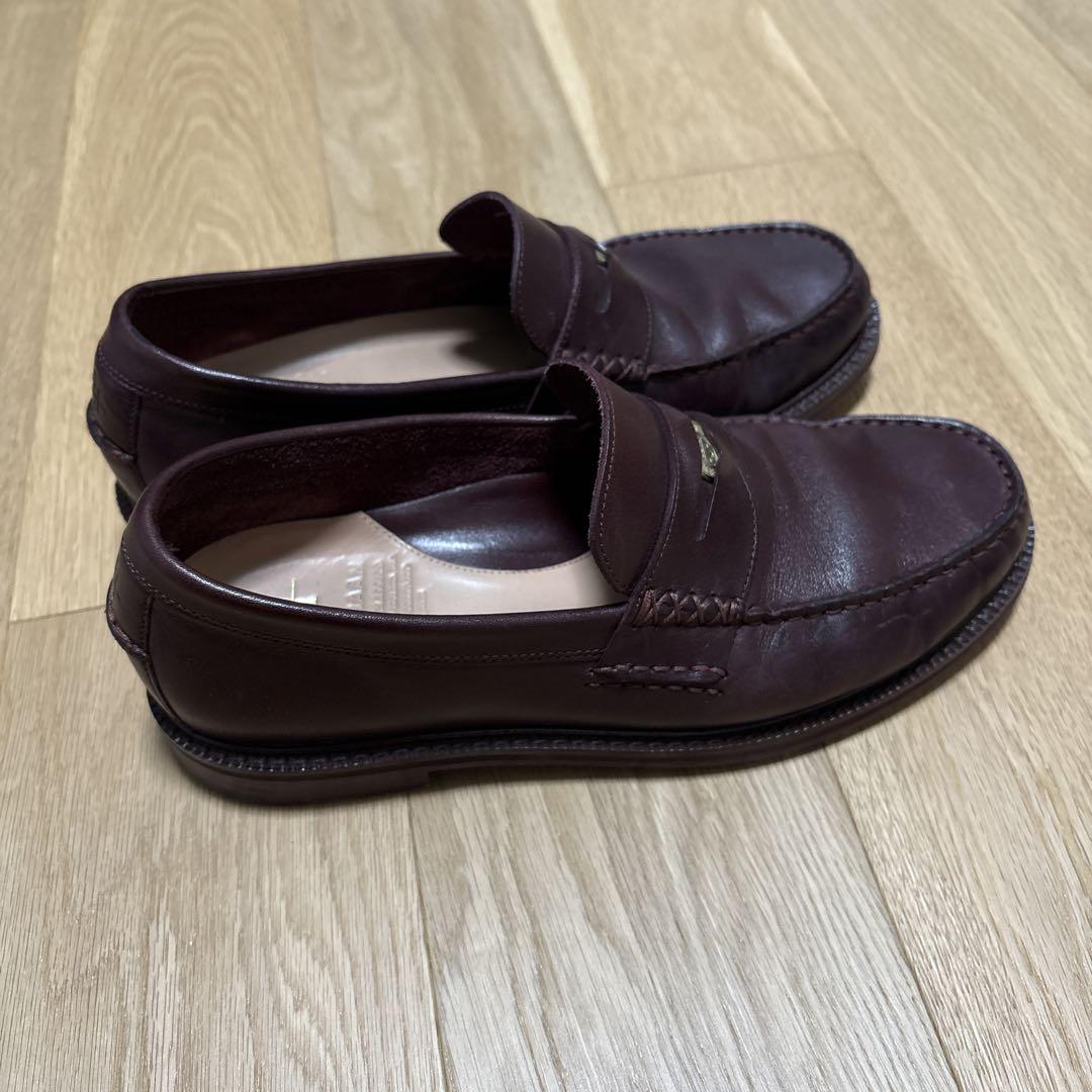 ✅美品✨コールハーン メンズ ローファー　25ワインレッド　コインローファー
