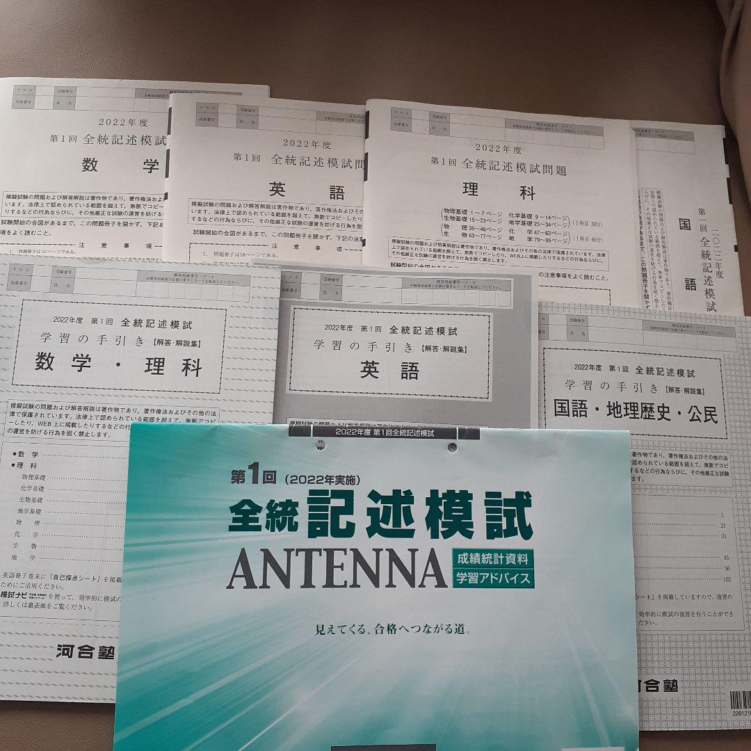 2022年　第1回　全統記述模試　河合塾