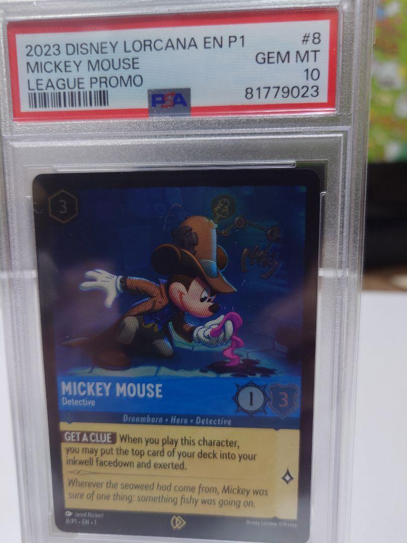 ミッキー　1stロルカナリーグプロモ　psa10《lorcana》
