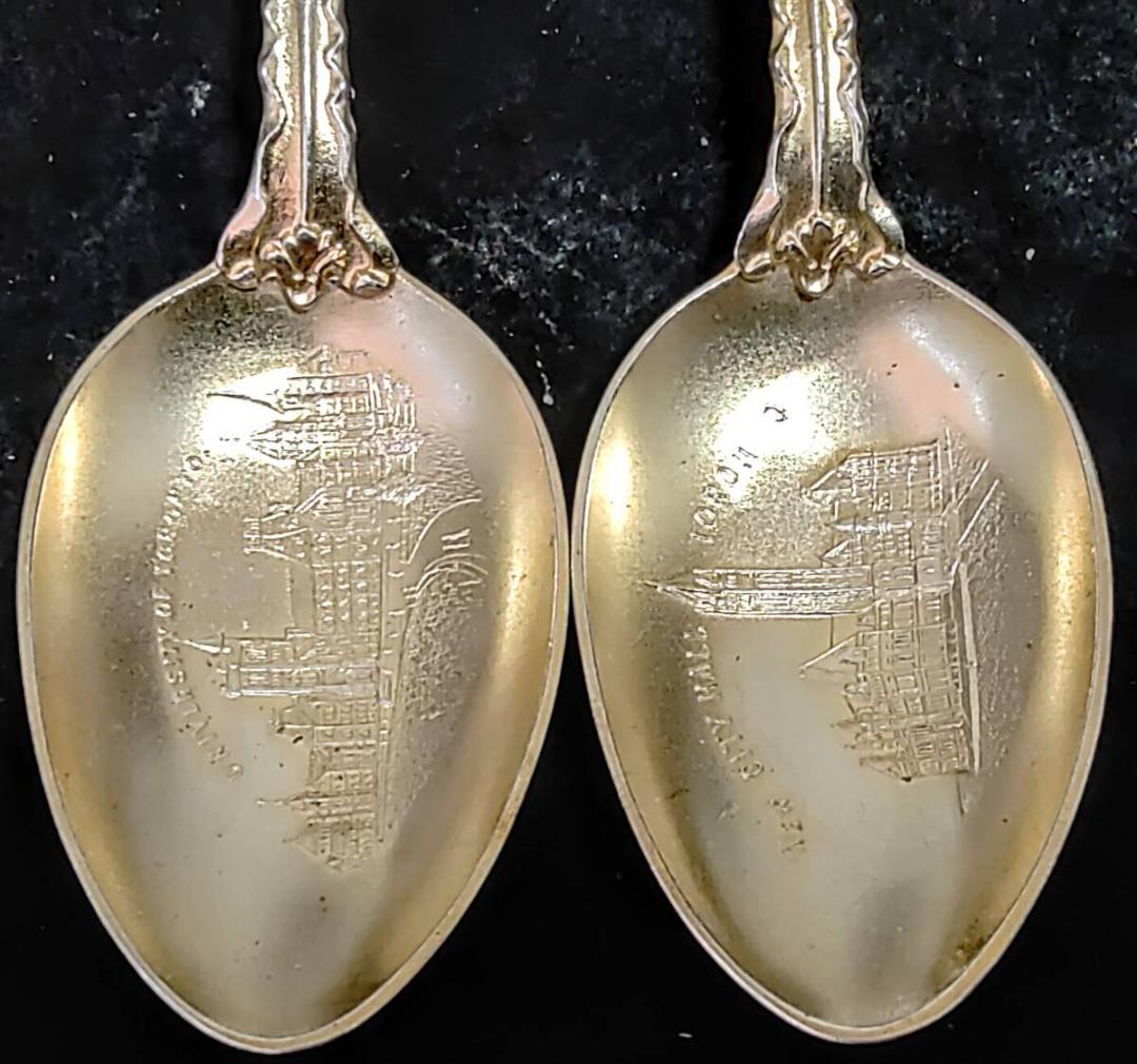 純銀スプーン カナダ 金箔