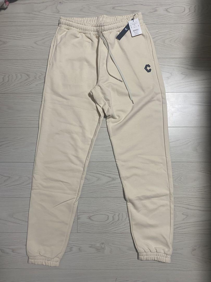 《新品タグ付き》CRONOS クリーム色 スウェットパンツ L