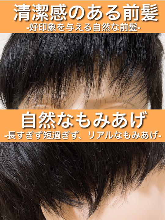 フルウィッグ ショート ヘアピース 人毛100% かつら 男性