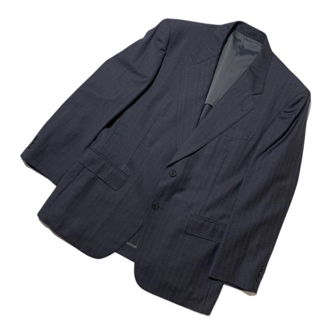 超激得正規品 ランバンクラシック セットアップスーツ シングル ウール100% ストライプ古着 0ucY7-m21631866761 超特価即納